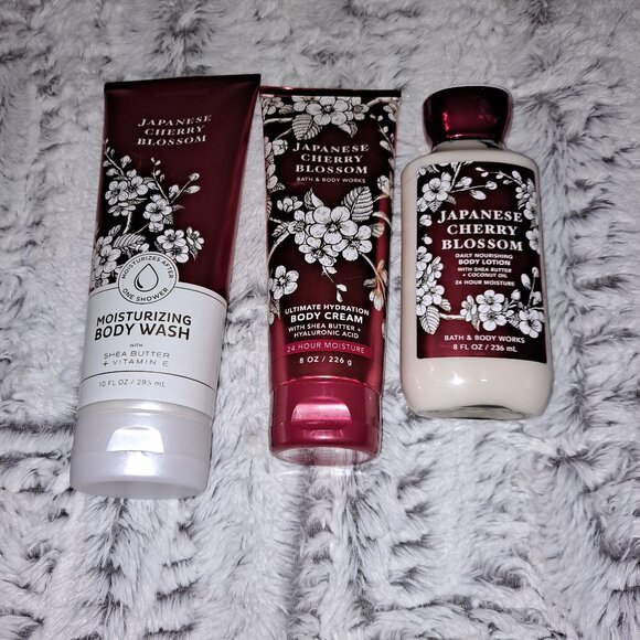 Bath And Body Works Japanese Cherry Blossom Set New - Picture 1 of 2